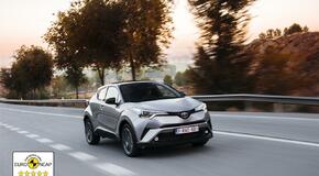 Toyota C-HR získala nejvyšší pětihvězdičkové ocenění v  bezpečnostních testech Euro NCAP 